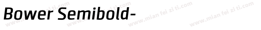 Bower Semibold字体转换